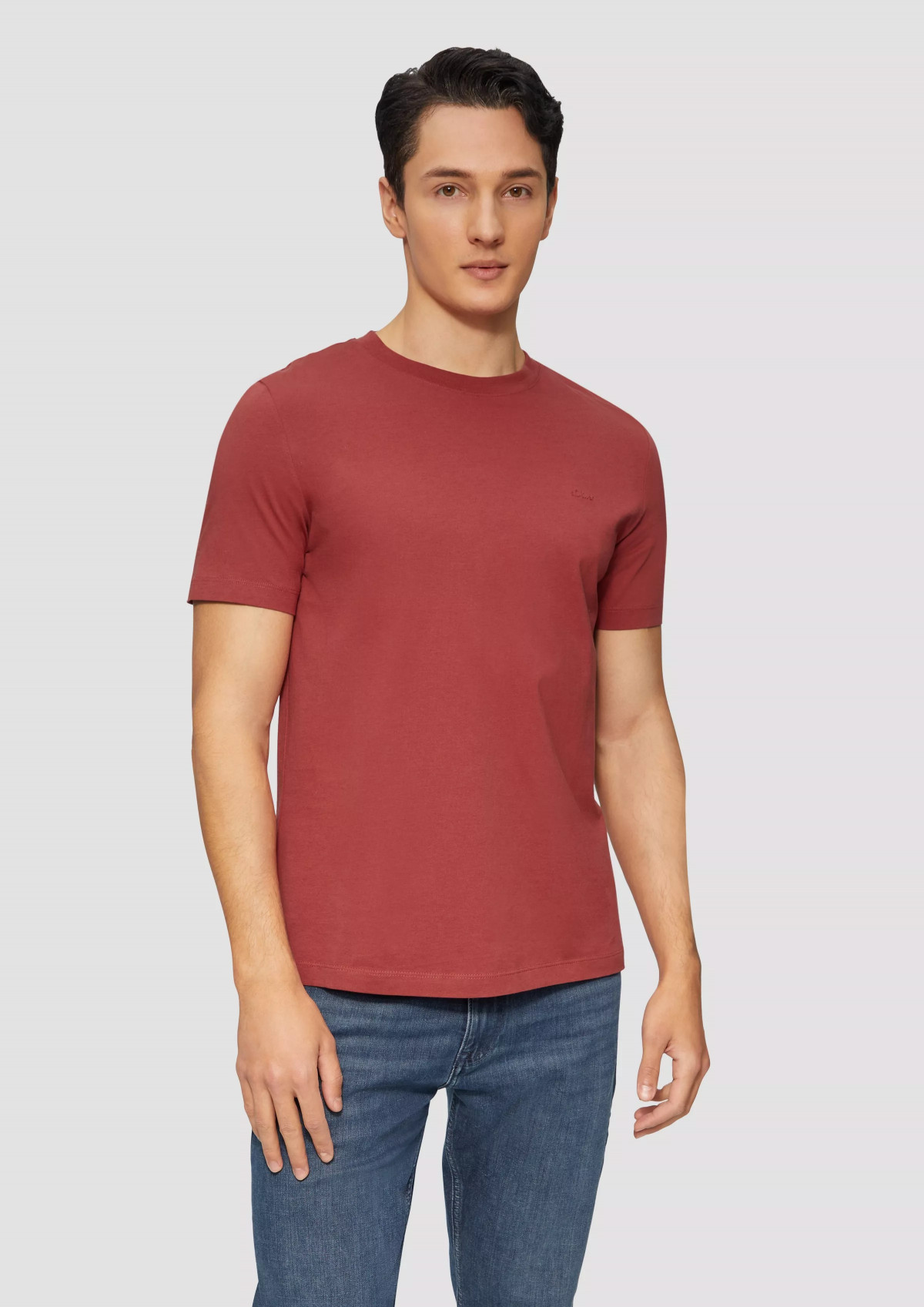 Футболка T-Shirt mit Crew Neck 2165525.3556 s.Oliver L Червоний 2165525.3556