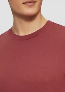 Футболка T-Shirt mit Crew Neck 2165525.3556 s.Oliver L Червоний 2165525.3556