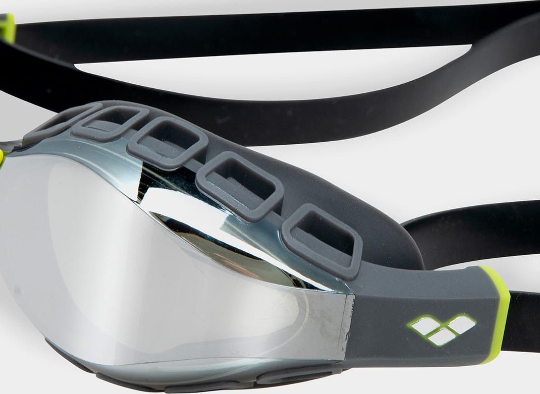 Окуляри для плавання Arena AIR SONIC MIRROR сірий, чорний One Size 011004-130