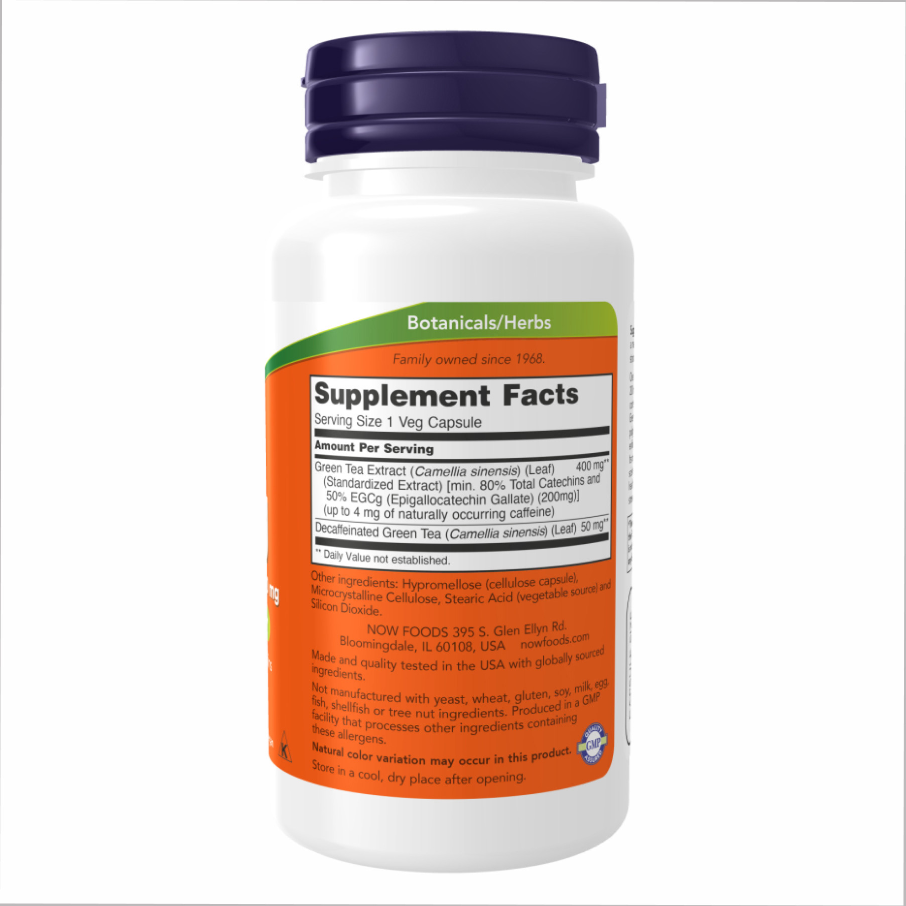 Капсули EGCG 400mg 50% - 90 vcaps 100-78-1638540-20