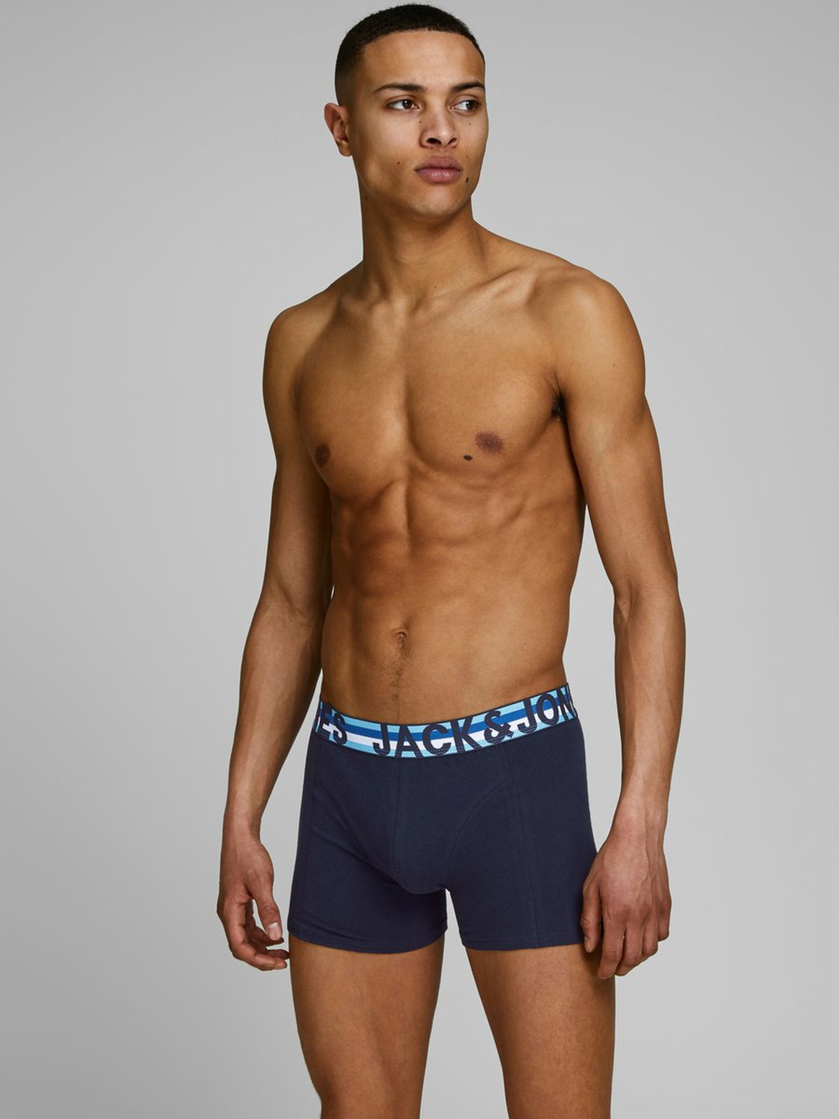 Труси-боксери 3шт 12151351Black Jack&Jones M Чорний,Темно-синій 12151351BLACK