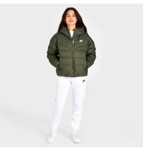 Куртка жіноча Nike Sportswear Storm-Fit Windrunner Down Hooded Jacket Green DQ5903-222