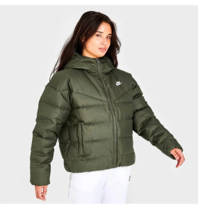 Куртка жіноча Nike Sportswear Storm-Fit Windrunner Down Hooded Jacket Green DQ5903-222