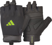 Рукавиці для тренінгу Adidas Essential Training Gloves чорний, зелений XL (ADGB-15004GN) ADGB-15004GN