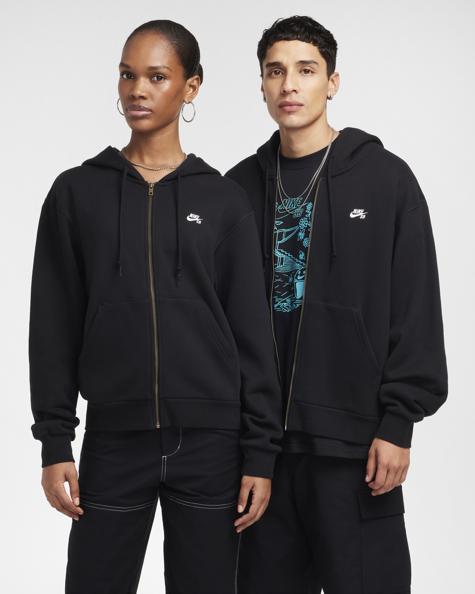 Кофта Nike SB Full Zip Fleece Hood FZ8796-010