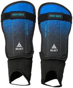 Щитки футбольні Select SHIN GUARD HIGH SAFE v23 синій, чорний Уні S (рост 134-152 см) 647320-212