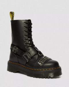 Черевики Dr. Martens Jadon Zip HI Stud Black Smooth 25761001