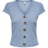 Блуза ONLNELLA S/S BUTTON TOP NOOS JRS 15181030 Faded Denim ONLY L Блакитний 15181030FadedDenim