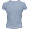 Блуза ONLNELLA S/S BUTTON TOP NOOS JRS 15181030 Faded Denim ONLY L Блакитний 15181030FADEDDENIM