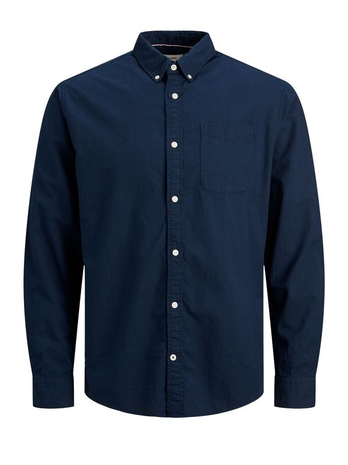 Сорочка JJEOXFORD SHIRT L/S S21 NOOS 12182486-Navy Blazer Jack&Jones L Темно-синій 12182486-NAVY BLAZER-FIT: