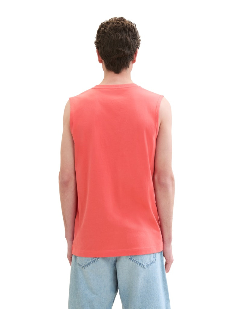 Майка Tanktop with a logo print 1041866ХХ26202 Tom Tailor L Кораловий 1041866ХХ26202