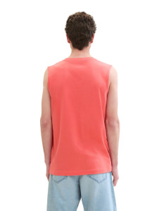 Майка Tanktop with a logo print 1041866ХХ26202 Tom Tailor L Кораловий 1041866ХХ26202