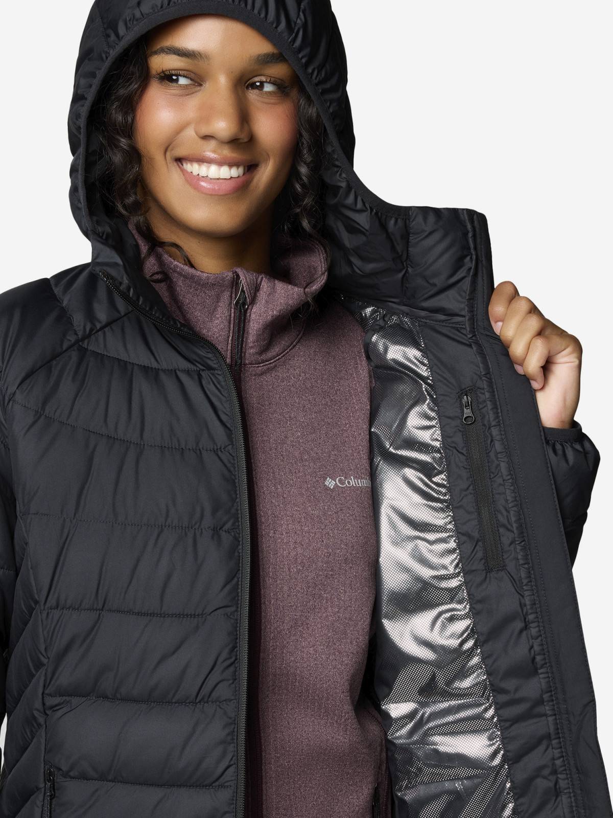 Куртка утеплена Powder Lite™ II Jacket Mid 2089371CLB-010 Columbia M (46) Чорний 2089371CLB-010