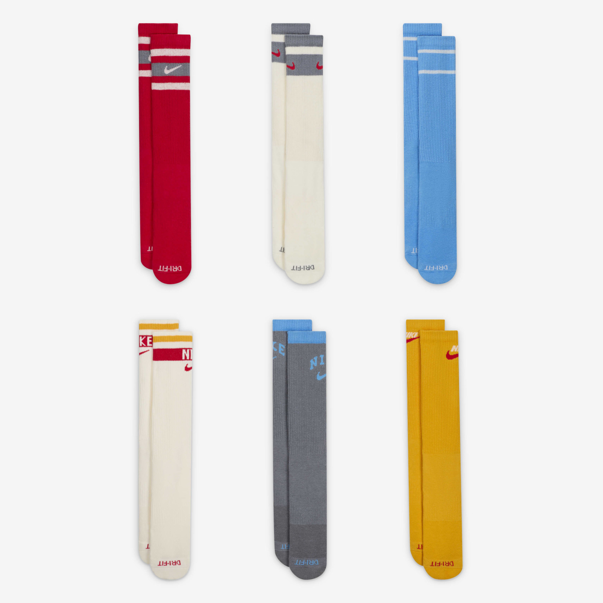 Шкарпетки Nike Everyday Plus Cushioned Crew Multi (6 пар) DX7670-910