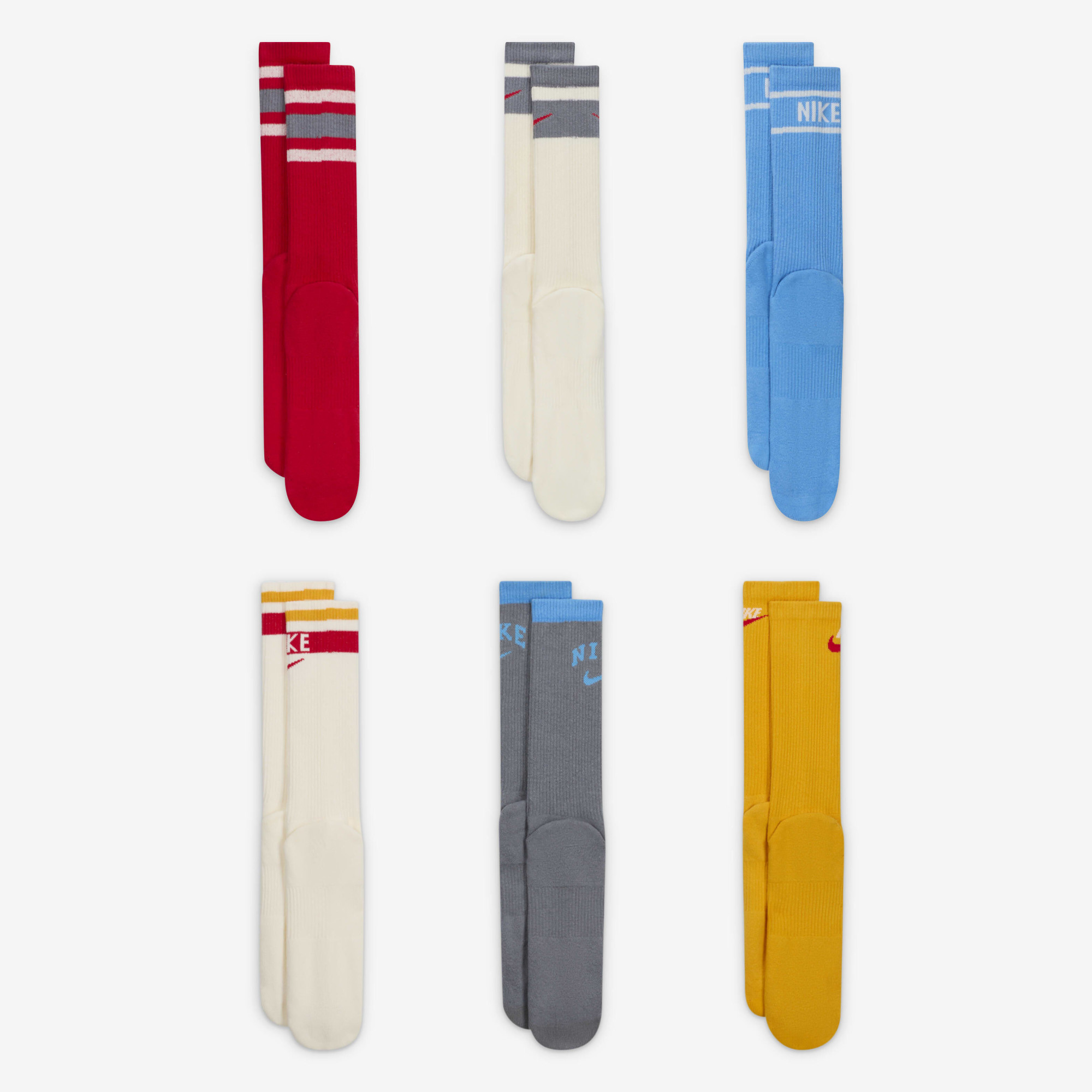 Шкарпетки Nike Everyday Plus Cushioned Crew Multi (6 пар) DX7670-910