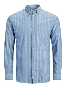 Сорочка JJCLASSIC MIX SHIRT LS 12188988-Light Blue Denim-Checks:/SLIM Jack&Jones L Блакитний 12188988-Light Blue Denim