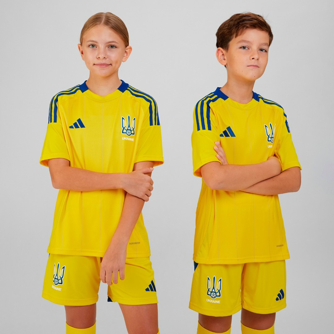 Футболка дитяча України Adidas FOOTBALL APP IP2189, Цвет Жёлтый, Размер (Европа) - 176cm IP2189