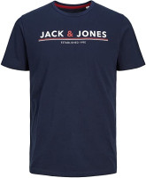 Футболка JACMONT TEE SS LW 12205227-Navy Blazer Jack&Jones L Темно-синій 12205227-NAVY BLAZER