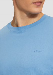Футболка T-Shirt mit Crew Neck 2165525.5510 s.Oliver L Блакитний 2165525.5510