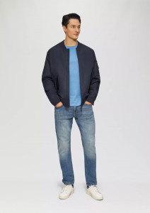 Футболка T-Shirt mit Crew Neck 2165525.5510 s.Oliver L Блакитний 2165525.5510