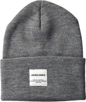 Шапка JACLONG KNIT BEANIE NOOS 12150627-Grey Melange Jack&Jones ONE SIZE Сірий 12150627-Grey Melange