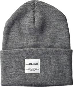 Шапка JACLONG KNIT BEANIE NOOS 12150627-Grey Melange Jack&Jones ONE SIZE Сірий 12150627-Grey Melange