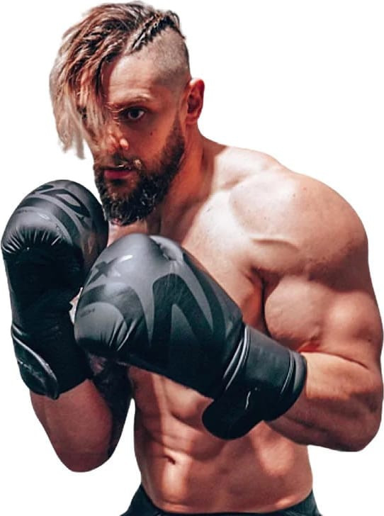 Рукавиці боксерські RDX BOXING GLOVES F15 чорний 10 унцій (BGR-F15MB) BGR-F15MB