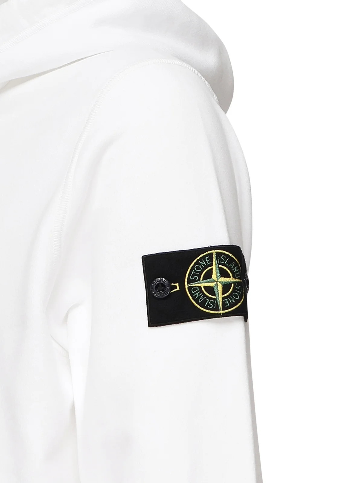 Худі Stone Island Compass Patch Zip-Up Hoodie white K1S156100042S0051 V0001