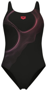 Купальник закритий для жінок Arena RIPPLES SWIMSUIT U BACK B чорний Жін 38 009500-590