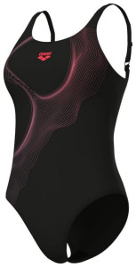 Купальник закритий для жінок Arena RIPPLES SWIMSUIT U BACK B чорний Жін 38 009500-590