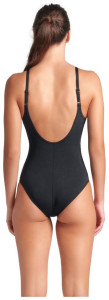 Купальник закритий для жінок Arena RIPPLES SWIMSUIT U BACK B чорний Жін 38 009500-590