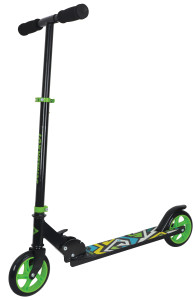Самокат Schildkröt City Scooter RunAbout 145mm Black/Green чорно-зелений Уні Max:60 кг 510304