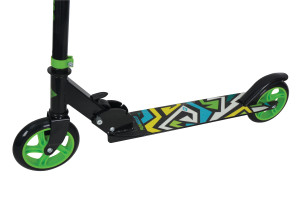 Самокат Schildkröt City Scooter RunAbout 145mm Black/Green чорно-зелений Уні Max:60 кг 510304