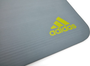 Килимок для йоги Adidas Tie-Dye Yoga Mat сірий, жовтий 183 х 61 х 1 см (ADYG-10200GR) ADYG-10200GR