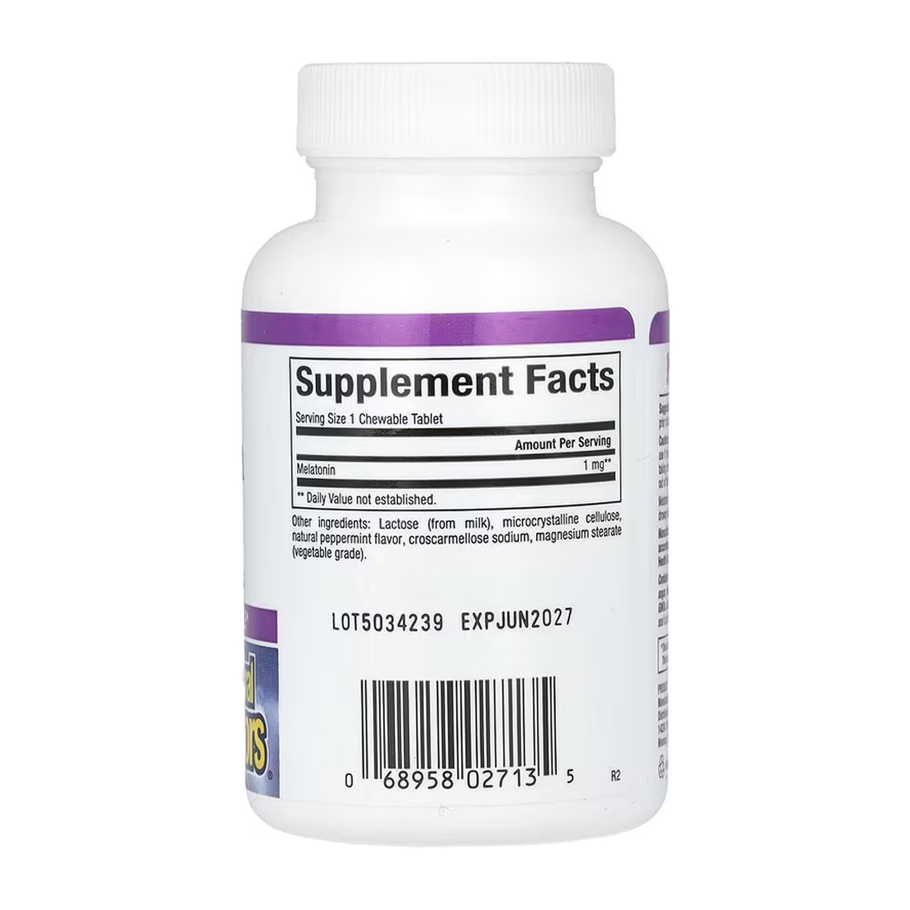 Таблетки Natural Factors Melatonin 1mg - 90 tabs 2023-10-5748