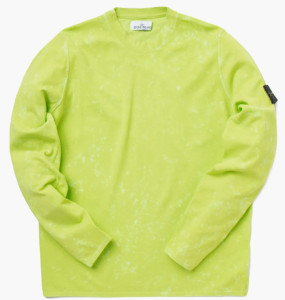 Кофта STONE ISLAND COTTON TYE DYE JUMPER LIME 7615555D9 V0031