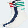 Шкарпетки Adidas 3S CREW S 3P білий, темно-синій Уні L (43-45) JV7408