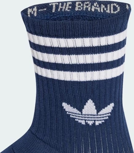 Шкарпетки Adidas 3S CREW S 3P білий, темно-синій Уні L (43-45) JV7408