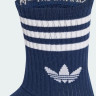 Шкарпетки Adidas 3S CREW S 3P білий, темно-синій Уні L (43-45) JV7408