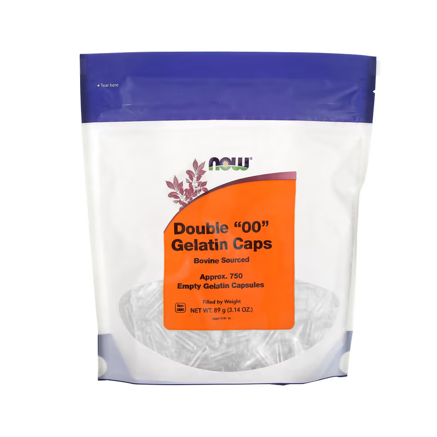 Капсули Now Foods Double "00" Gelatin Caps - 750 caps 2023-10-5043