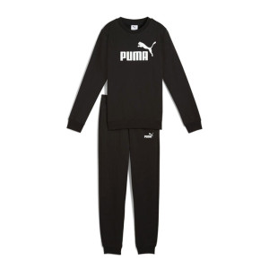 Костюм спортивний підлітковий ESS Logo Crew Sweat Suit 68972101 Puma 128 Чорний 68972101