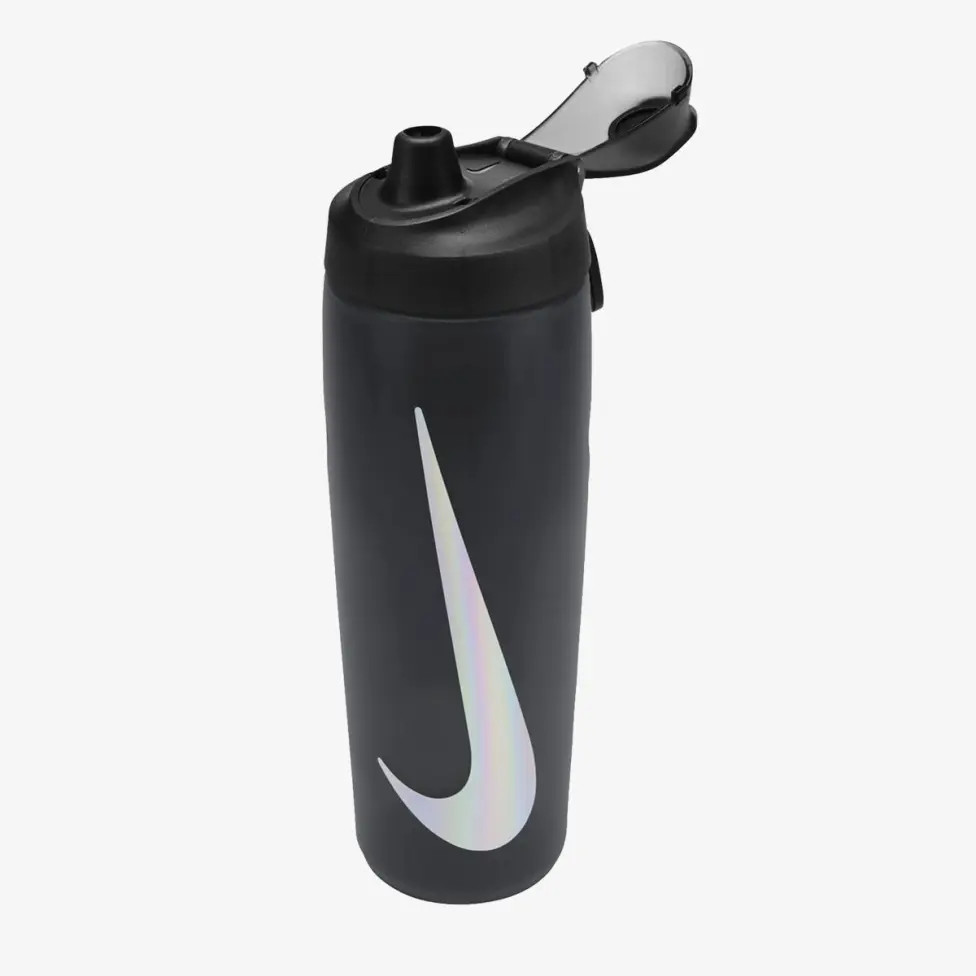 Пляшка Nike REFUEL BOTTLE LOCKING LID 24 OZ антрацит, чорний, сріблястий Уні 709 мл N.100.7668.054.24