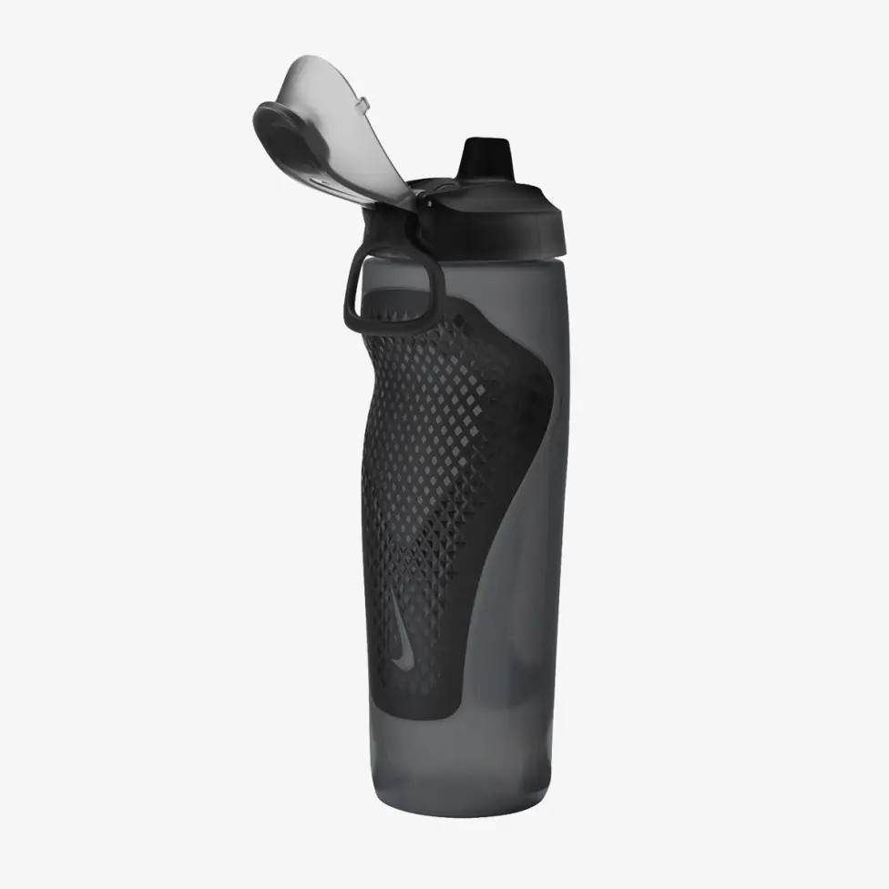 Пляшка Nike REFUEL BOTTLE LOCKING LID 24 OZ антрацит, чорний, сріблястий Уні 709 мл N.100.7668.054.24