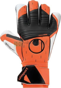 Рукавиці воротарські Uhlsport SOFT RESIST+ чорно-жовтогарячі 1011275 01 1011275-01