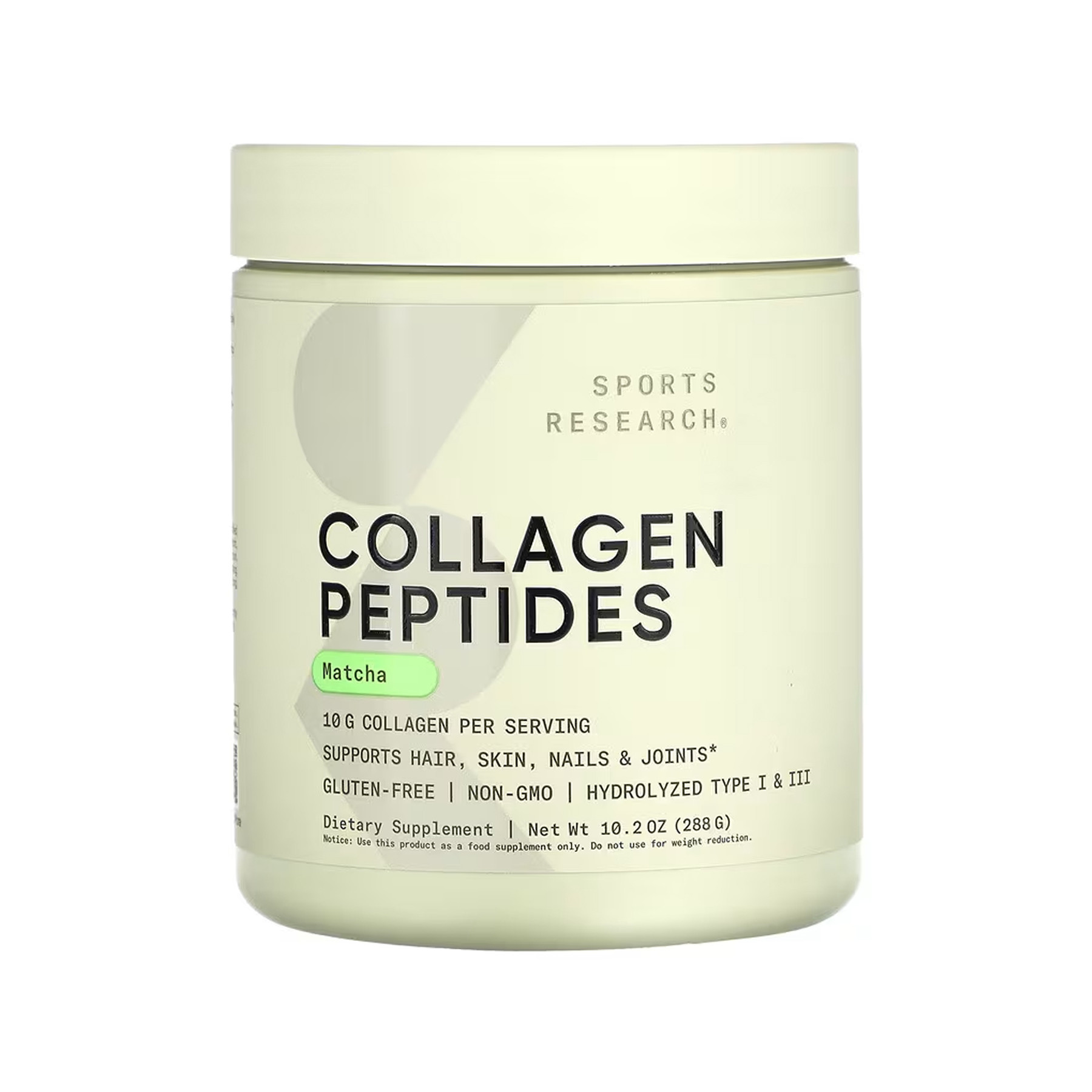 Порошок Sport Research Collagen Peptides Organic Matcha - 288g Green Tea 2023-10-5542