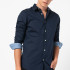 Сорочка JJEPLAIN AOP SHIRT L/S STS 12189770-Dark Navy Jack&Jones L Темно-синій 12189770-DARK NAVY-FIT:SL