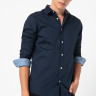 Сорочка JJEPLAIN AOP SHIRT L/S STS 12189770-Dark Navy Jack&Jones L Темно-синій 12189770-DARK NAVY-FIT:SL