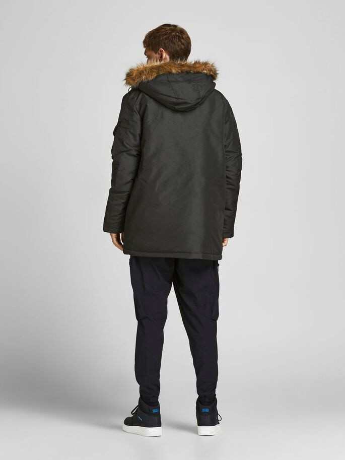 Куртка JJEGLOBE PARKA STS 12194323-Black Jack&Jones M Чорний 12194323-Black