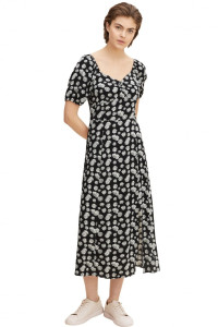 Сукня fitted allover printed dress 1031324-29563 Tom Tailor M Чорний 1031324-29563