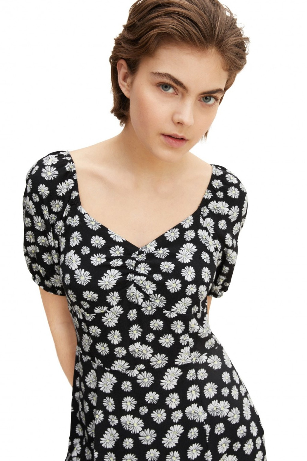 Сукня fitted allover printed dress 1031324-29563 Tom Tailor M Чорний 1031324-29563